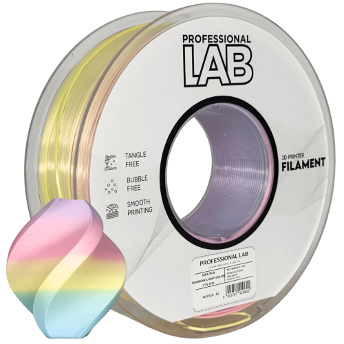 Silk PLA Mavrica Svetle Barve filament 1.75mm – Professional Lab Sijajni Filament za 3D Tisk (1kg Kolut)