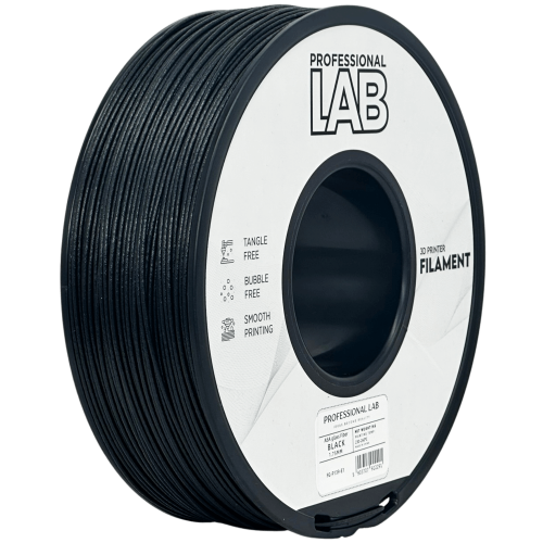 ASA steklena vlakna črn filament 1,75 mm | Prof. Lab | 1 kg UV-odporen material za 3D tiskanje 