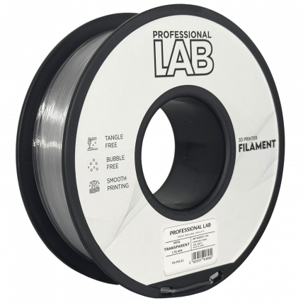 PETG Prosojna Filament 1.75 mm – Professional Lab Vlažnost-Odporni PETG (1kg Kolut)  