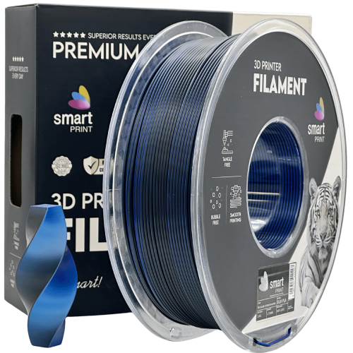 Silk PLA Trojna Barva Šepet Neviht filament 1.75mm – Smart Print Sijajni Filament za 3D Tisk (1kg Kolut)