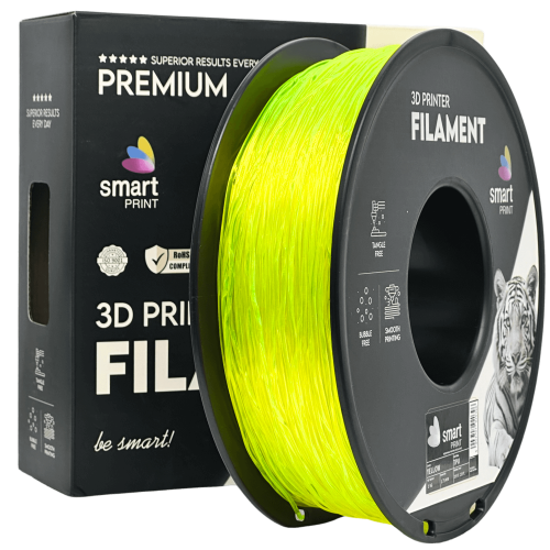 TPU Rumena Filament 1.75 mm – Smart Print Fleksibilni Filament za 3D Tisk (1 kg Kolut)