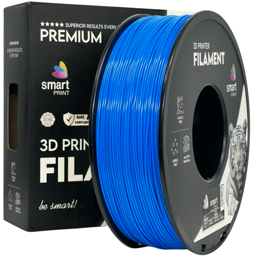 ASA modra filament za 3D tiskalnik 1,75 mm – Smart Print, 1 kg kolut, UV obstojen, mat videz