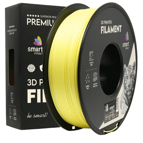 PLA pastelno rumena filament 1.75 mm – Smart Print Biološko razgradljiv PLA (1kg kolut)