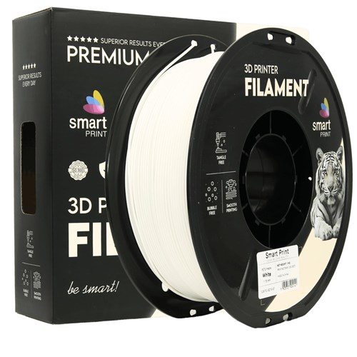 Mat bela 1,75 mm 1 kg Smart Print PETG filament
